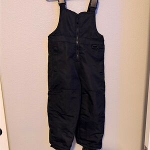 Kids Black Snow Bib